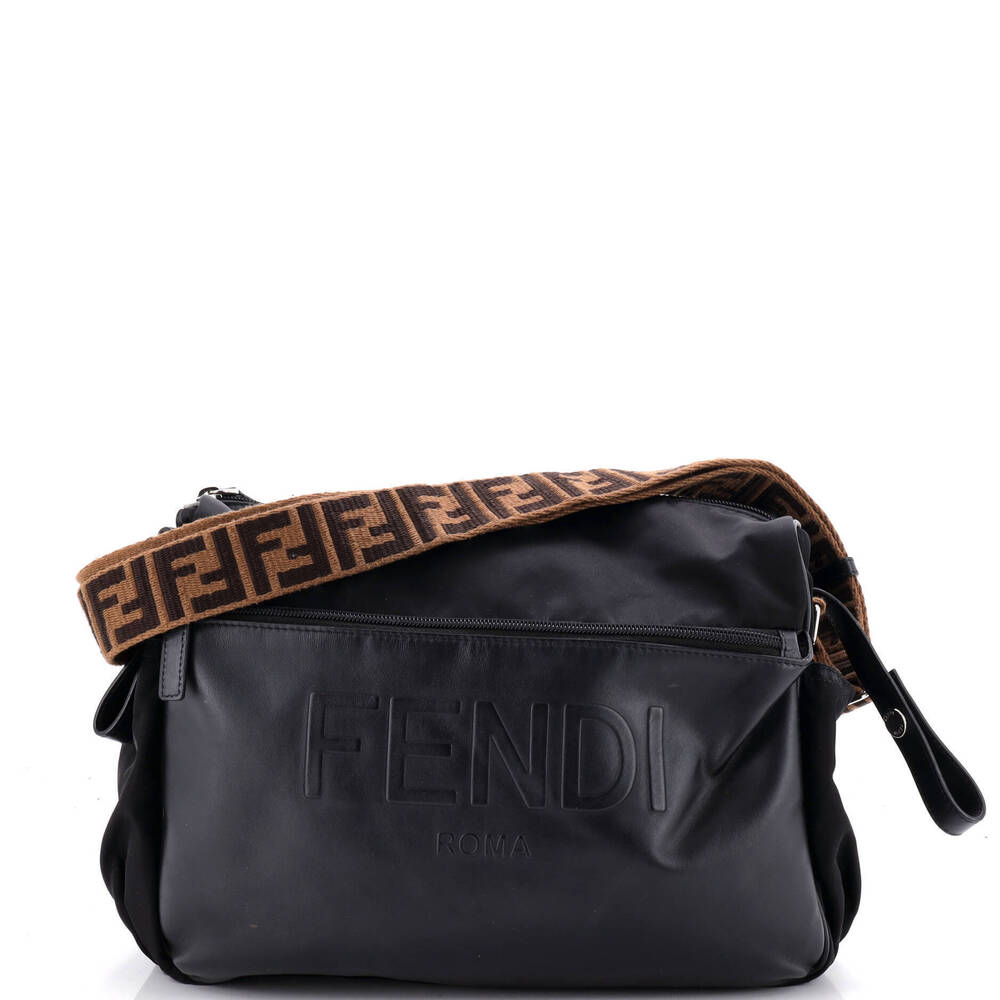 Fendi Logo Diaper Bag Nylon